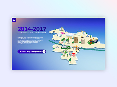 Web design app - Map app application blue illustration interactive map mobile site ui ux web webdesign