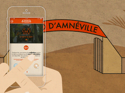 Mobile app zoo - Motion design