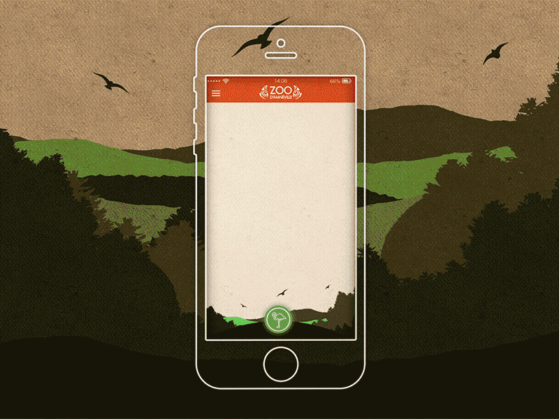 Mobile app zoo - Motion design animal app application design graphisme illustrator mobile ui ux web webdesign zoo