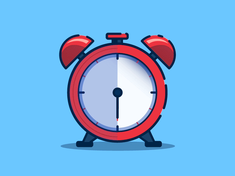 Changing times aftereffects alarm clock gif hour icon illustrator motion time video watch