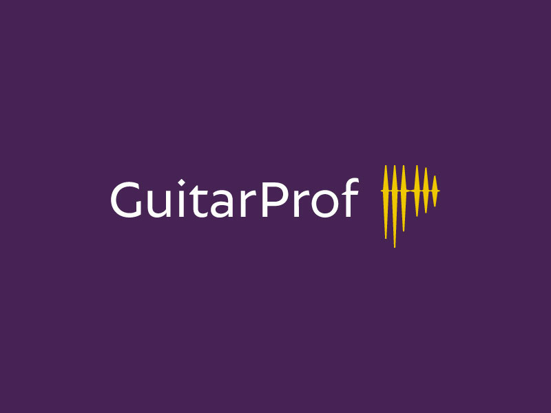Guitar Prof education letter p sound waves music electric guitar