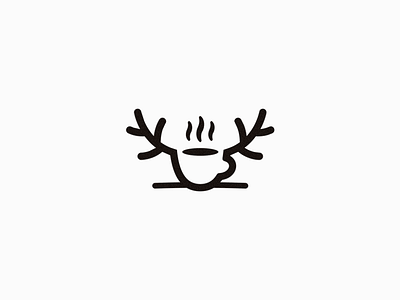 Hot Moose coffee cafe coffee hot logo logodesign logomark logotype mark moose symbol