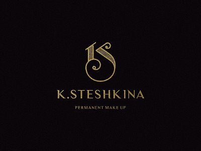 KS monogram black gold logo logodesign mono monogram