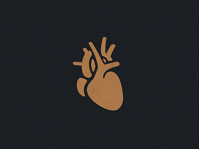 Heart black heart logo logodesign organ symbol