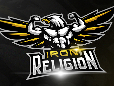 Iron Religion brand design eagle gym logo sport sportlogo