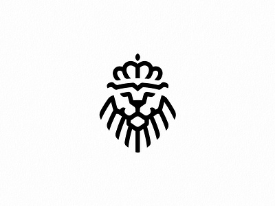 Jungle Club monochrome brand branding jungle king lion logo logotype mark mono vector