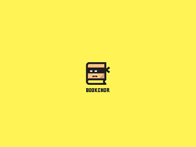 BookChor Logo illustration line logo