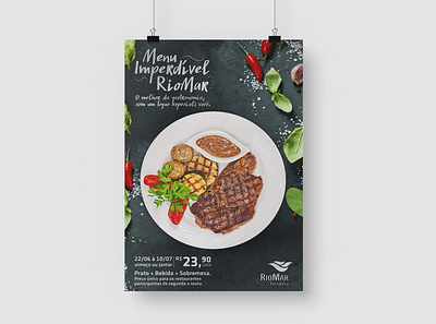 Restaurant Poster Design ad advertising art direction design food graphic design menu poster restaurant