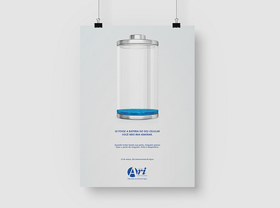Water day | Ari de Sá Shcool 3d ad adver advertising award battery brand concept creative design environment graphic design idea modern water winning