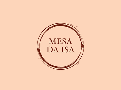 Mesa da Isa brand branding brush design graphic design illustration logo red serif tipography type