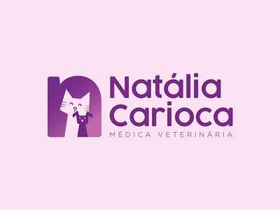 Natália Carioca | Vet animal brand branding cat design doctor dog graphic design illustration logo pet vet