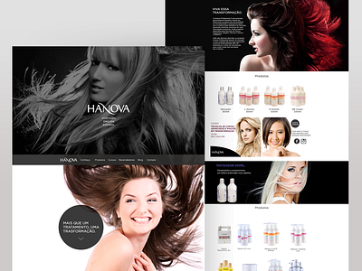 Hanova | website beauty commerce cosmetics design e commerce fashion flat hair hair style site ui ux uxui website