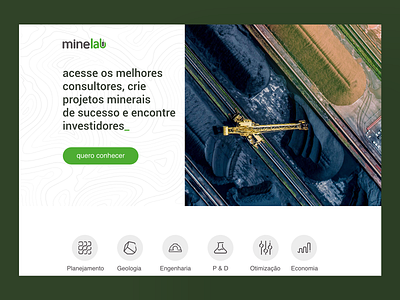 Minelab | website design flat graphic design industry lab landing mine mineral mining mondern page site ui ux website