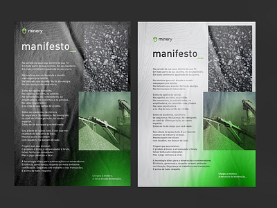 manifesto | minery black branding design flyer graphic design illustration modern poster poster design press print street typography white