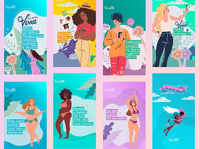 Gillette Venus | Social Media illustrations