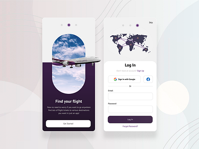 Airline App adobexd airlineapp application branding design photoshop ui