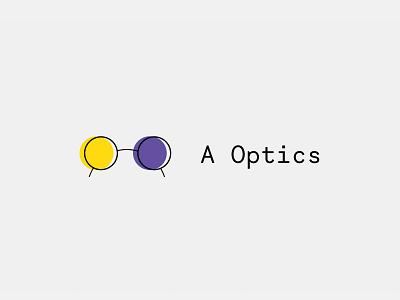 A Optics — Logo brand identity branding design glasses graphic design identity illustration logo logofolio logotype minimal minimalism minimalistic optics simple