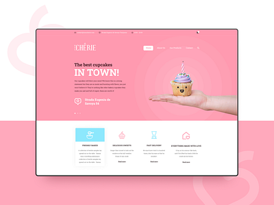 "Mon Cherie" - Sweets Landing Page