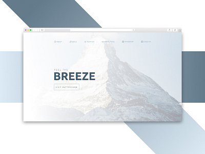 Simple Landing Page #2 - Matterhorn design landing page matterhorn minimalist mountain simple ui ux web design