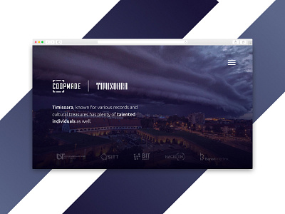 Simple Landing Page #1 - Timisoara city design landing page minimalist modern romania simple timisoara ui ux web design