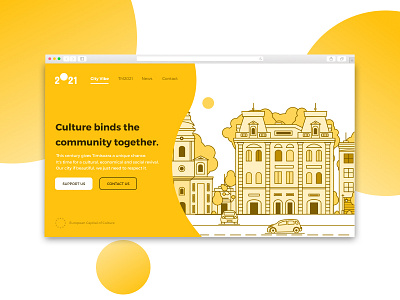 Simple Landing Page #3 - EU Capital of Culture