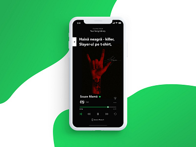 Spotify Redesign - Playing Now Screen