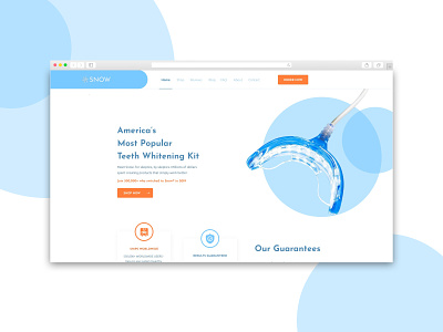 Snow Teeth Whitening Kit - Landing Page