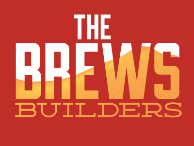 Brews Builders Concept illustration typography