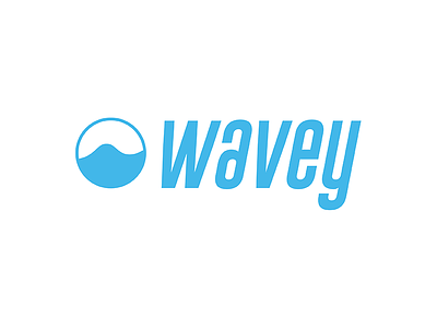 Wavey Logo blue branding color design illustrator logo surf vector