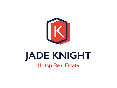 Jade Knight Logo architecture branding fresh graphic design logo mid-century minimalist modern orange real estate vector visual identity