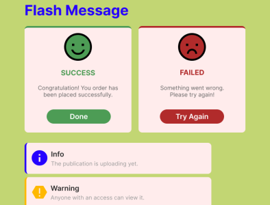 Flash Message Daily UI 011