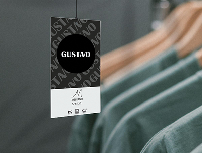 Etiqueta de marca de ropa GUSTAVO