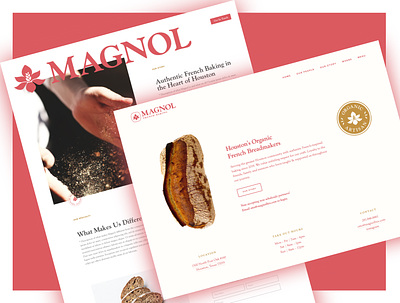 Magnol Web Design brand branding design logo typography ui ux web
