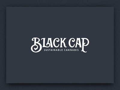 Black Cap Logo brand cannabis chickadee farm identity logo branding massachusetts pioneer