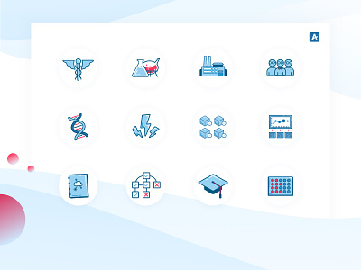 Arxspan Iconography brand branding icons industry science tech vector