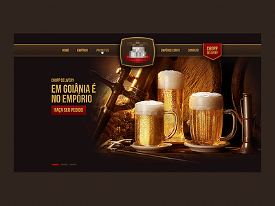 Empório - Site beer duff empório goiânia one page site umobi