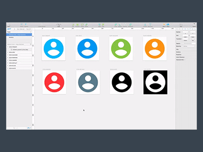 Sketch Library Material Icons Dynamic Colors colors material icons sketch