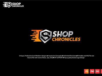 SHOP CHRONICLES logo app branding design icon illustration logo typography ui ux vector