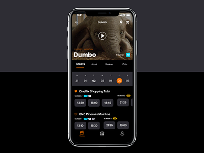 Film Page aplication aplicativo app concept app design film iphone x mockup movie movie app preview redesign screen screen flow sketch tickets trailer user experience user experience ux ux