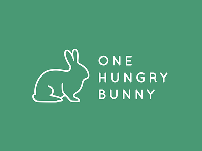 One Hungry Bunny – Logo Lockup clean icon lockup logo modern sustainable