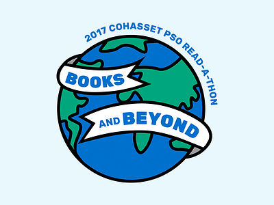 Books and Beyond Logo clean friendly library literature lockup logo reading