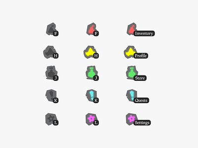 Game Icons cartoony game icons pirate ui vector
