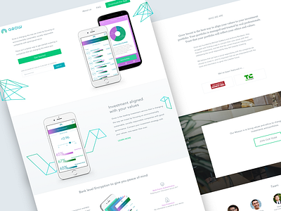 Landing Page for Grow Invest