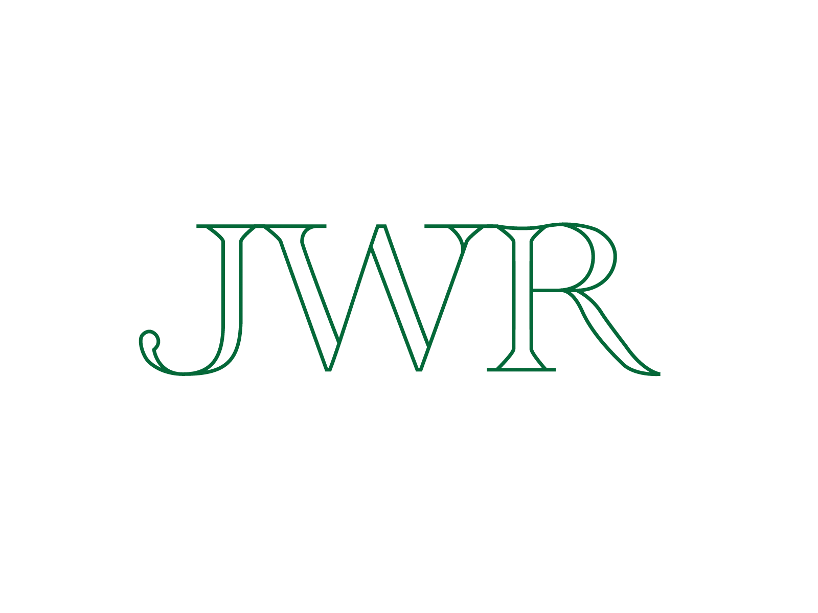 monogram - JWR by Christine Aaron on Dribbble