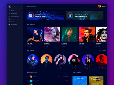 HitsNL | Music Player by Phong Duy (Jason) on Dribbble