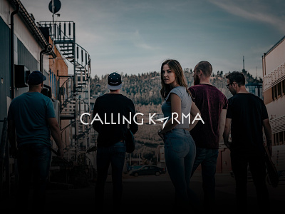 Calling Karma The Band music rock band logodesign
