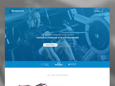 Nordic Gym re-design concept redesign website