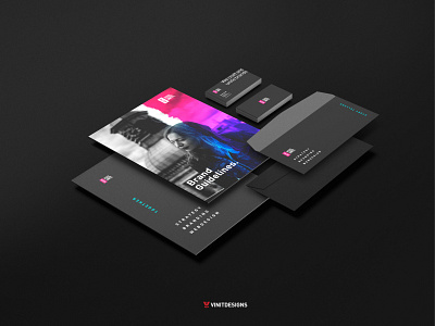 Dark Stationary Design | Design Studio