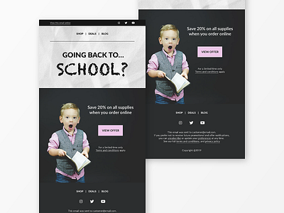 Back to School Email Newsletter