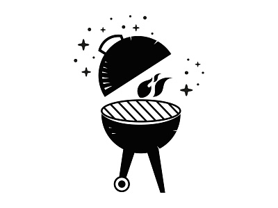 Barbecue Icon barbecue bbq design dribbble flat icon illustration logo vector
